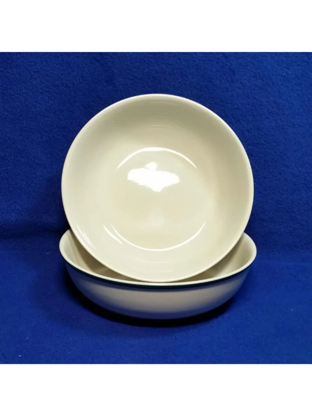 Casuals Apple Soup Bowls China Pearl Apples and Pink Blossoms Set of 2 / Country